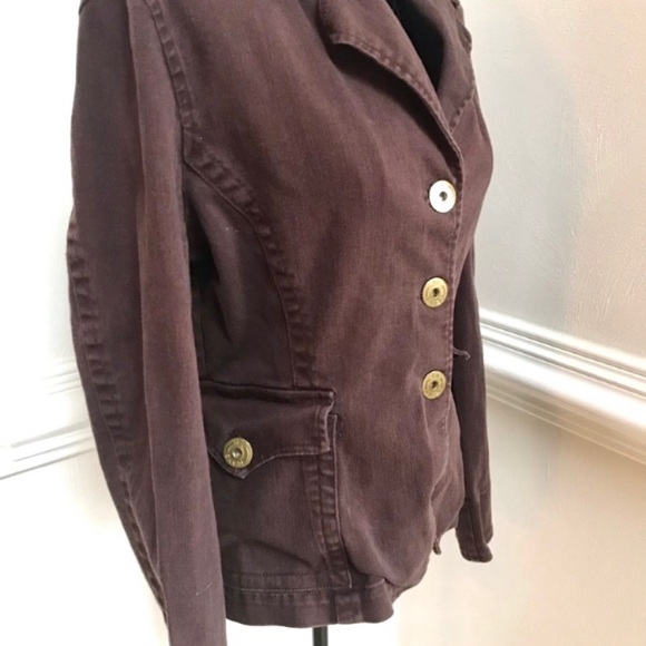 F. L. Jeans Button Front Jacket Size L - Picture 5 of 8